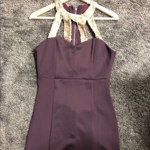 Purple cocktail dress
